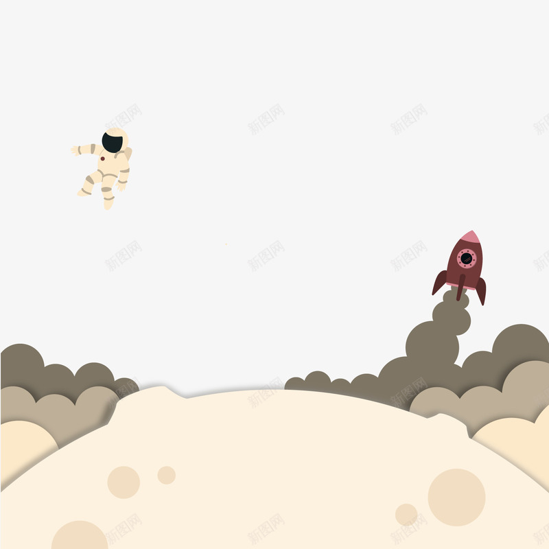 宇航员png免抠素材_88icon https://88icon.com 太空 探索 未知 火箭