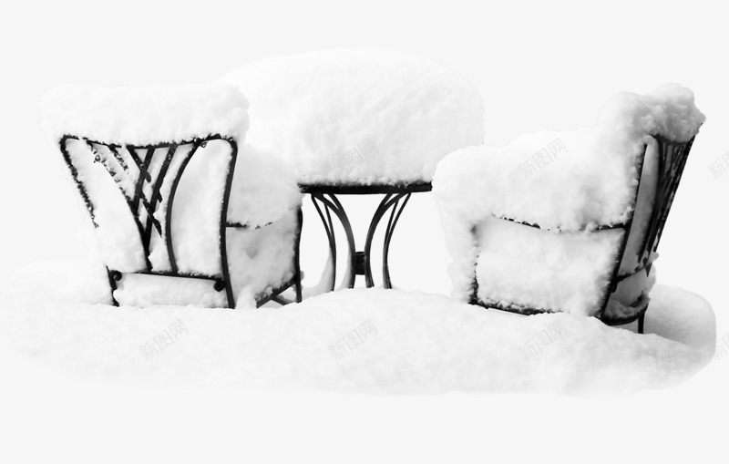 椅子和白雪png免抠素材_88icon https://88icon.com 下雪天 冬天 椅子 白色 白雪