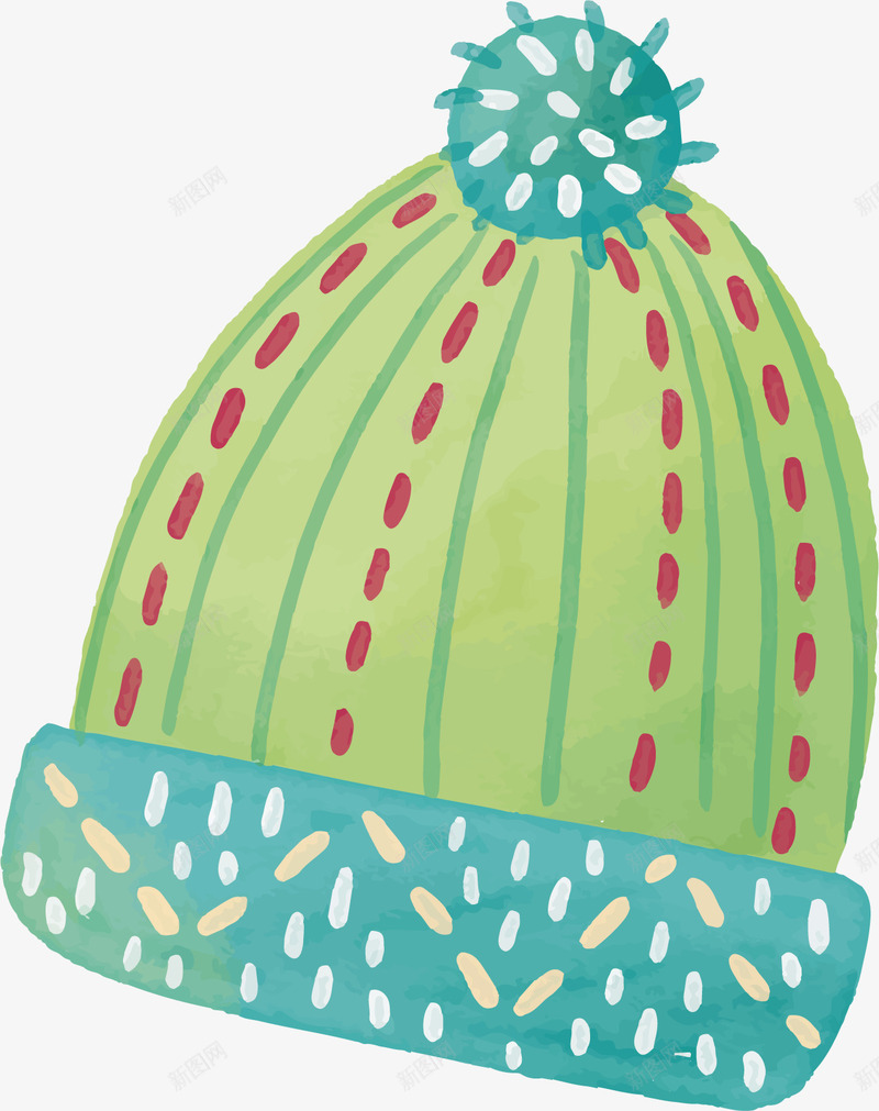 绿色帽子温暖冬天矢量图ai免抠素材_88icon https://88icon.com 冬天 帽子 毛线帽 温暖冬天 矢量png 绿色帽子 矢量图