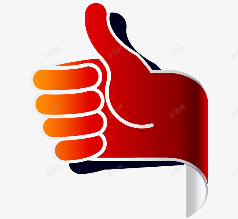 手指png免抠素材_88icon https://88icon.com 厉害 大拇手指 手势 真棒 竖拇指 红色