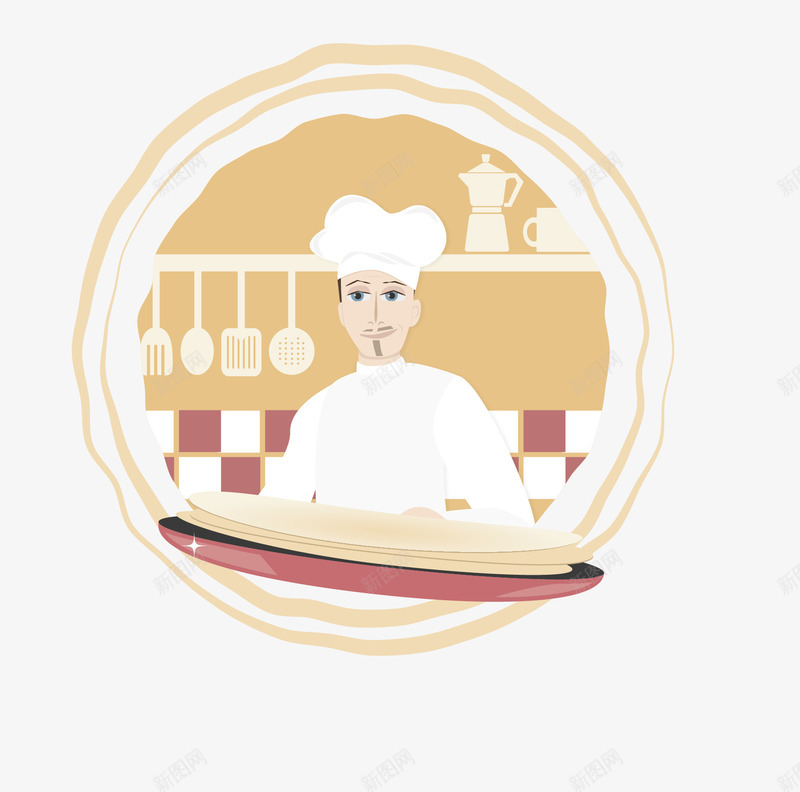 面包坊卡通人物装饰图png免抠素材_88icon https://88icon.com 卡通图像 烤面包师傅 面包坊卡通人物装饰图 食品