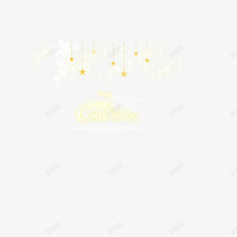 圣诞节快乐psd免抠素材_88icon https://88icon.com 发光 圣诞快乐 圣诞节素材源文件 黄色字体 黄色星星吊坠