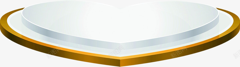 金色边框爱心舞台png免抠素材_88icon https://88icon.com 爱心 舞台 边框 金色