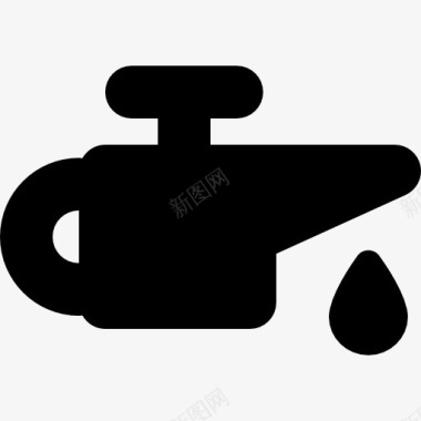润滑油注油器图标图标