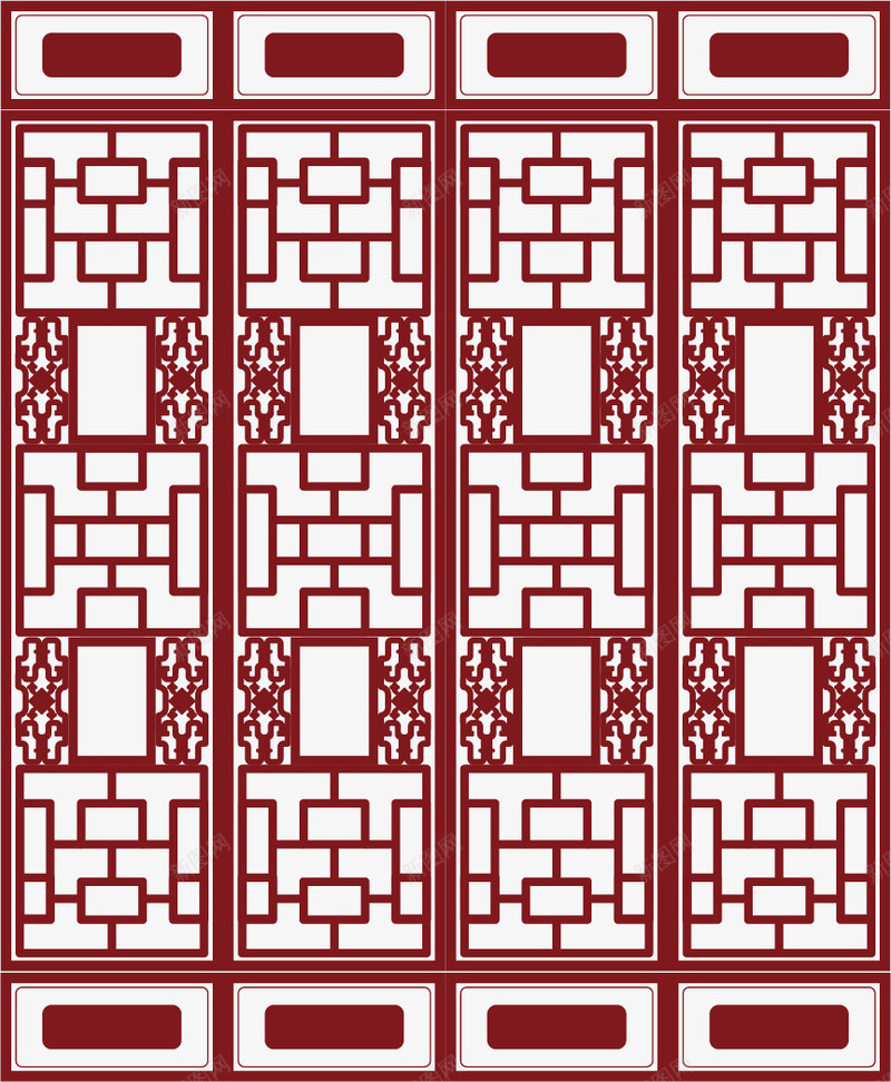 仿古镂空木门矢量图ai免抠素材_88icon https://88icon.com 元旦门 古风门 矢量图 红木门 镂空门 门缝