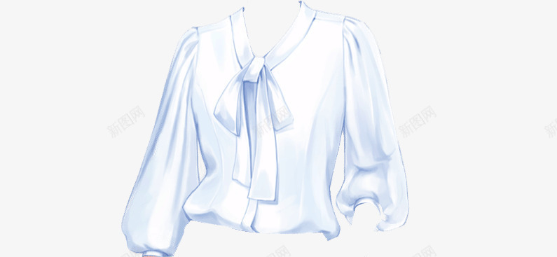 女士白色雪纺衬衫png免抠素材_88icon https://88icon.com 上衣 女式衬衫 衬衫 雪纺