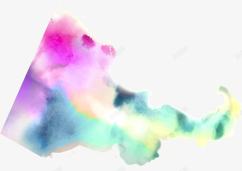 水彩涂鸦背景png免抠素材_88icon https://88icon.com 抽象 晕染 水彩 涂鸦 炫彩