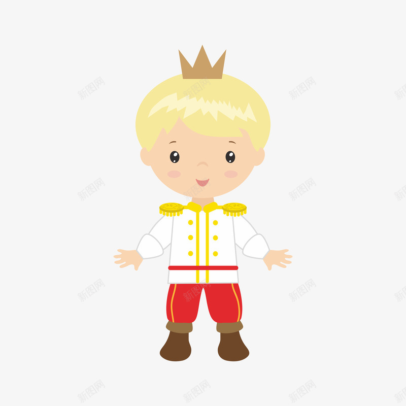 卡通版可爱的小王子png免抠素材_88icon https://88icon.com 动漫动画 卡通人物 卡通手绘 小王子 男孩 装饰图