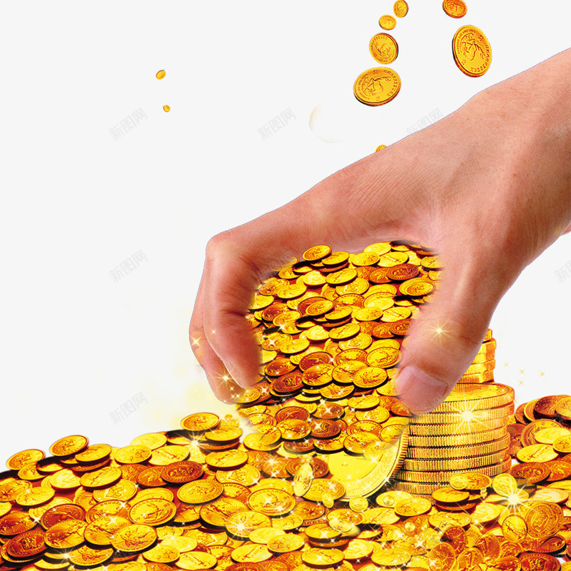 一大把金币png免抠素材_88icon https://88icon.com 一大把 假币 商业 商店活动 天猫 宣传 手 手抓金币 淘宝 网络购物 网络销售 质感 超市传单 超市促销 金山 金币 金币巧克力 金色的 钱币 销售