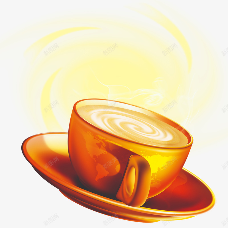 时尚创意美观手绘奶茶杯png免抠素材_88icon https://88icon.com 可爱 手绘奶茶杯 精致 美观 金色