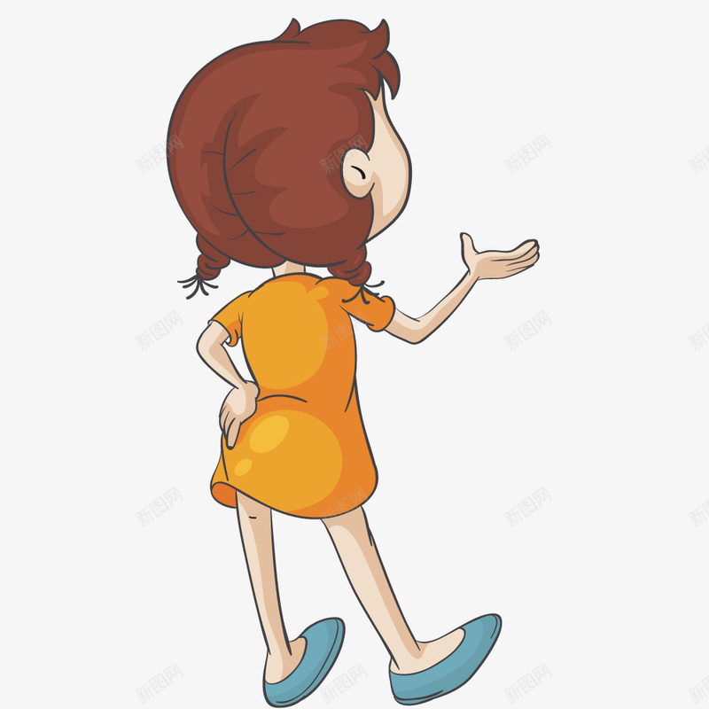 人物身体背影矢量图eps免抠素材_88icon https://88icon.com 人物剪影 动漫人物 女孩 跳舞 锻炼 矢量图