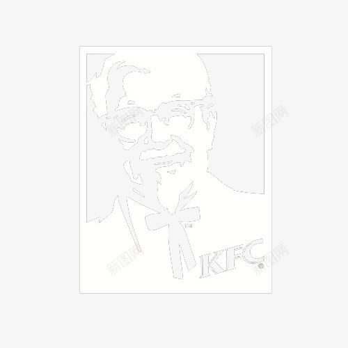 白色肯德基老爷爷标志png免抠素材_88icon https://88icon.com KFC 广告 快餐 标志 美国 老爷爷 肯德基 设计