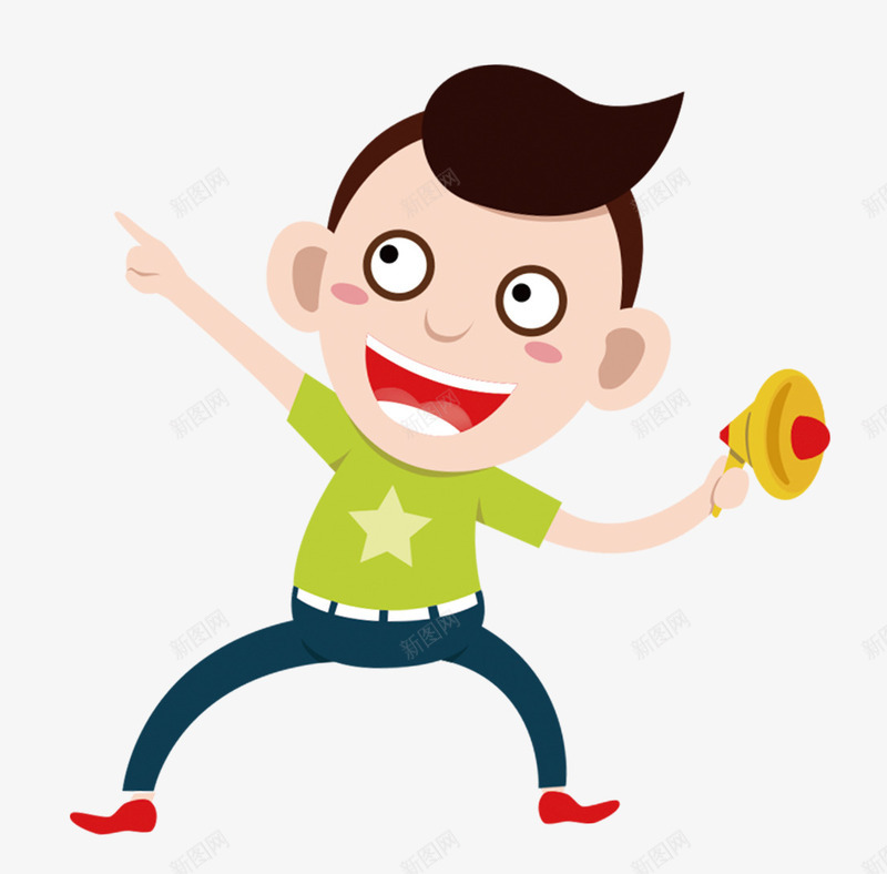 卡通拿着喇叭男士装饰图案png免抠素材_88icon https://88icon.com 免抠PNG 卡通 拿着喇叭 男士 装饰图案