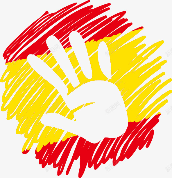 墨迹手掌印国旗矢量图ai免抠素材_88icon https://88icon.com 国旗 墨迹 墨迹手掌印国旗 手掌印 手绘 涂鸦 绘画 矢量图