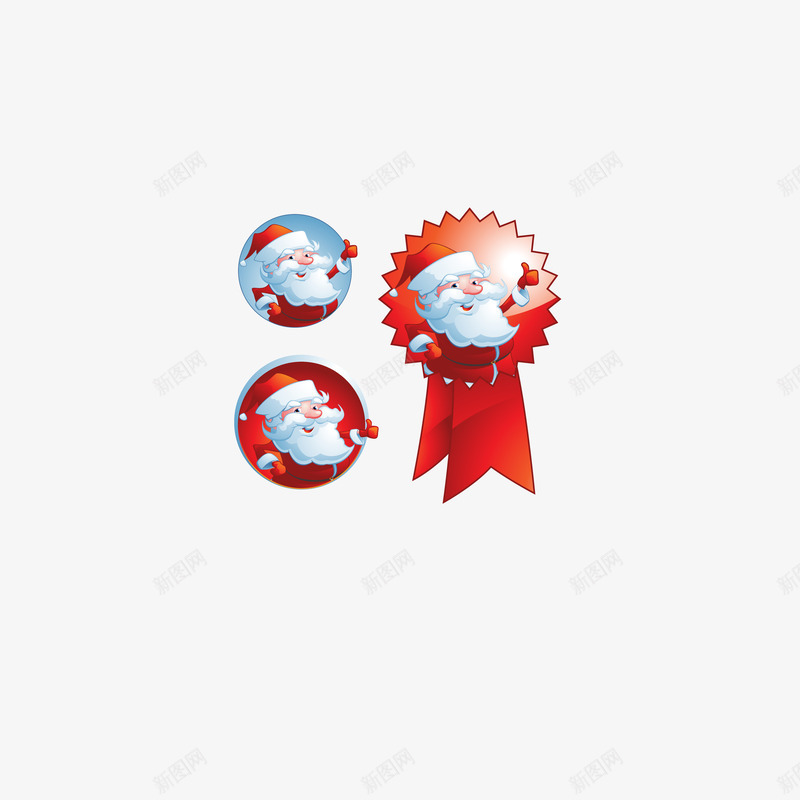 圣诞老人标签矢量图eps免抠素材_88icon https://88icon.com 勋章 可爱卡通 圆形标签 圆形素材 圣诞老人 圣诞老人头像 圣诞老人素材 圣诞节素材 标签 标签素材 矢量素材 矢量图
