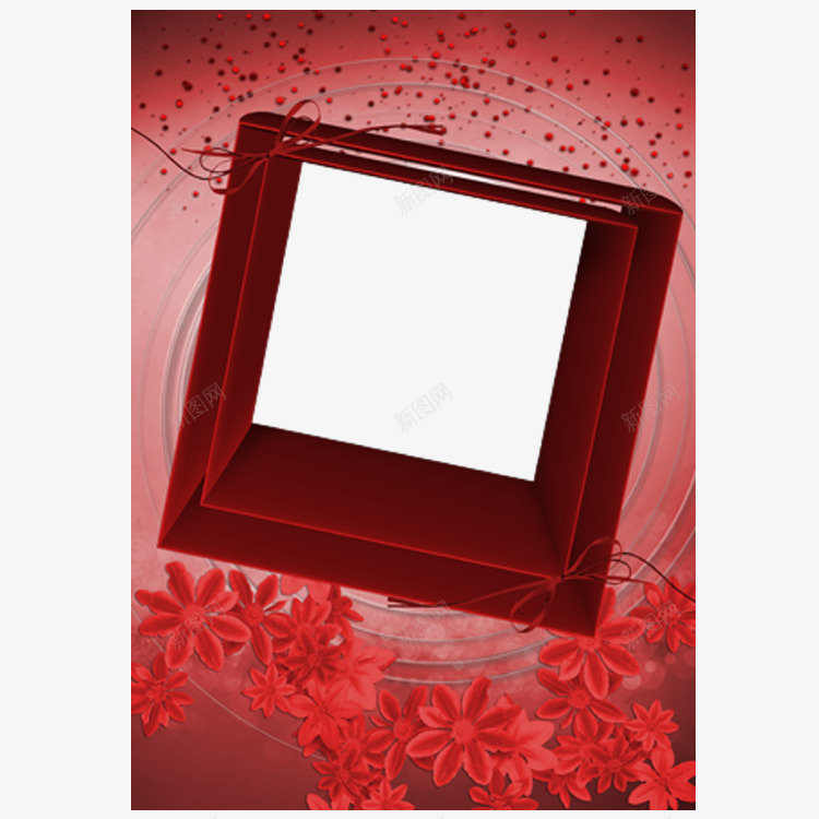 红色深度情人节相框png免抠素材_88icon https://88icon.com 可爱相框 圆形相框 底纹边框 情人节 方形相框 浪漫相框 电子相框 相册框花边 相框素材 红色深度 花卉相框 花朵 设计 边框相框