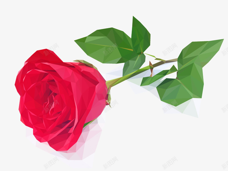 几何玫瑰花png免抠素材_88icon https://88icon.com png素材 几何玫瑰花