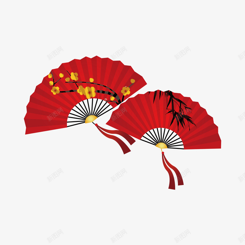 喜庆红色扇子矢量图eps免抠素材_88icon https://88icon.com 300像素图 EPS免抠 中国风 卡通樱花红色扇子 大图免抠 扇子 手绘 矢量图 竹叶 高清免抠