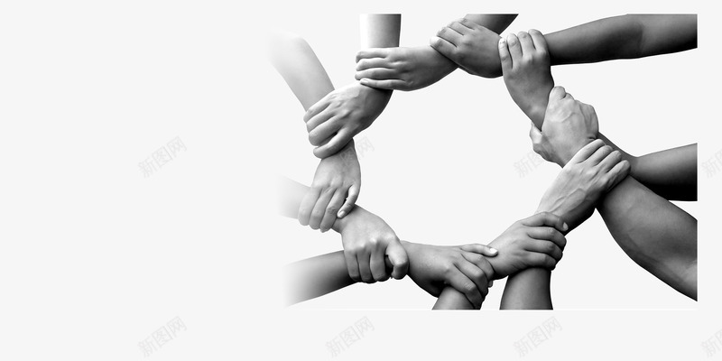 团队png免抠素材_88icon https://88icon.com 一条心 团结 团队 团队的凝聚力 手 教育 黑白