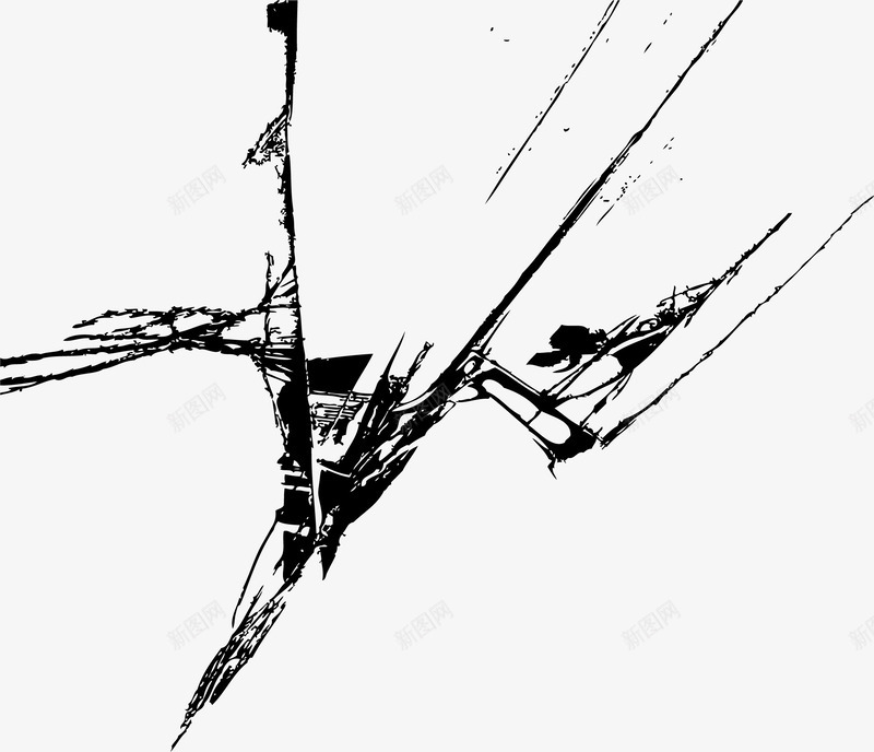 划痕水墨裂纹笔刷矢量图ai免抠素材_88icon https://88icon.com 冰裂纹 地面裂纹 墨痕 水墨裂纹笔刷 玻璃裂纹 痕迹 破裂纹理 裂纹笔刷 矢量图