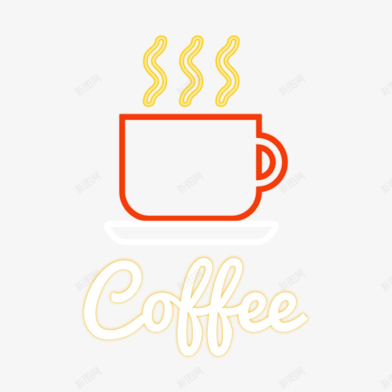 创意咖啡店霓虹框灯装饰矢量图ai免抠素材_88icon https://88icon.com 创意 发光 咖啡店 宣传 广告牌 店招牌 灯饰 热气 英文 霓虹框灯 霓虹灯 矢量图