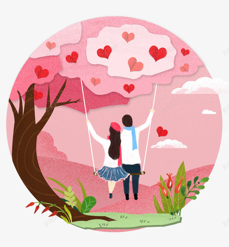 情人节卡通恋人情侣谈恋爱热恋浪psd免抠素材_88icon https://88icon.com 卡通恋人卡通情侣 卡通情人节装饰 情人节卡通恋人情侣谈恋爱热恋浪漫圆形装饰图免费下载 情人节圆形装饰 浪漫七夕 浪漫热恋 谈恋爱