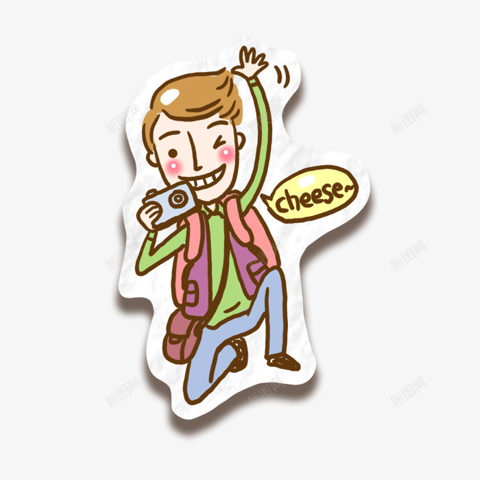 卡通摄影师png免抠素材_88icon https://88icon.com 摄影师 旅行 男士 相机