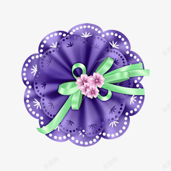 紫色的装饰花png免抠素材_88icon https://88icon.com 大气 有特色 简约 精致 紫色 装饰 造型独特