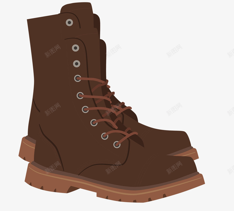 手绘卡通一只棕色马靴png免抠素材_88icon https://88icon.com 一只 卡通 手绘 棕色马靴 男士 绒面革 鞋面 马靴