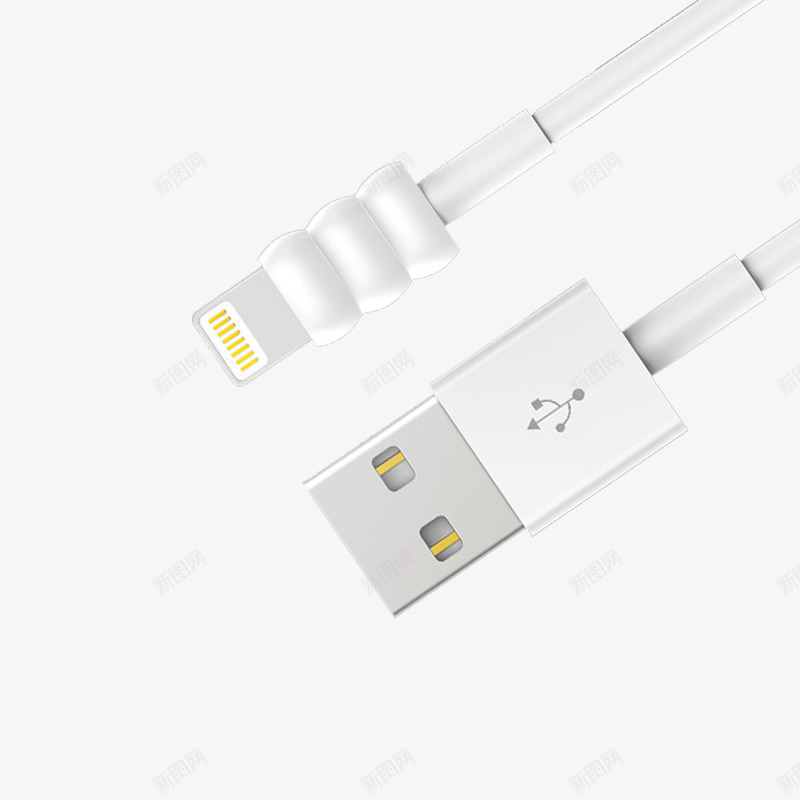 产品实物白色iphone6数据线png免抠素材_88icon https://88icon.com iphone6 产品实物 数据线 白色