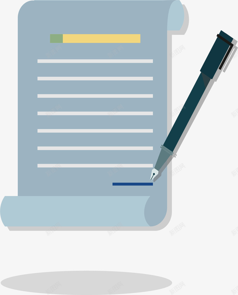 商务项目合作签字矢量图ai免抠素材_88icon https://88icon.com 合约 商务合同 矢量png 签合同 签合约 签字 矢量图