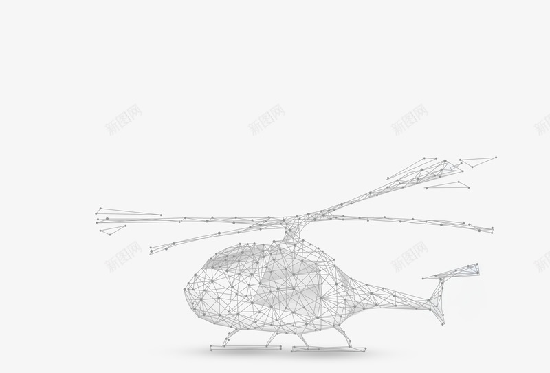 飞机高科技点线面线条psd免抠素材_88icon https://88icon.com 前沿 启程 数字 智能 点线面 直升飞机 科学 科技 科技点线几何 线条 细线 转动