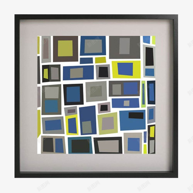 波普艺术风格插画png免抠素材_88icon https://88icon.com 家居 波普艺术 装饰 黑框