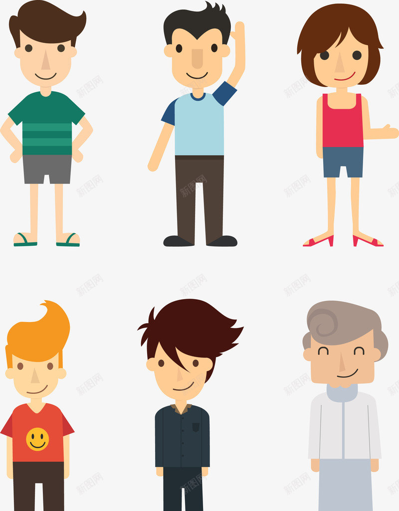 插图人物3rar矢量图ai免抠素材_88icon https://88icon.com 商务插图 扁平化 结构组合 矢量图
