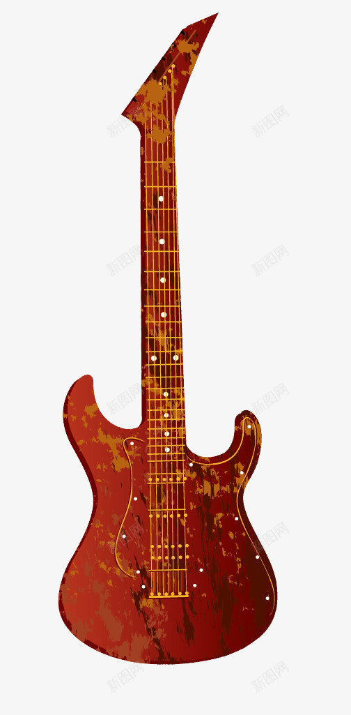 吉他png免抠素材_88icon https://88icon.com 乐器 动感 新图网 时尚元素 活力 炫彩 电吉他 跳动 音乐元素