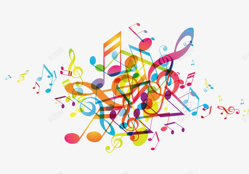 动感音符png免抠素材_88icon https://88icon.com 创意 动感 炫彩 符号 缤纷 音乐 音符 音符涂鸦