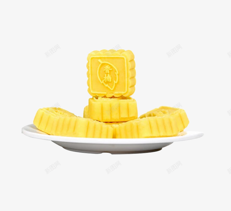 特产绿豆糕png免抠素材_88icon https://88icon.com 产品实物 甜点 糕点 零食 食物 黄色