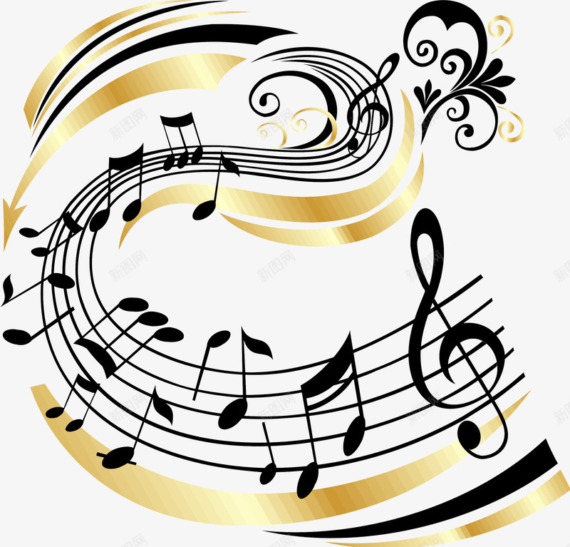 弯曲音符png免抠素材_88icon https://88icon.com 乐谱 五线谱 声乐 曲线 灵动音符 线描 音乐 音符 音节