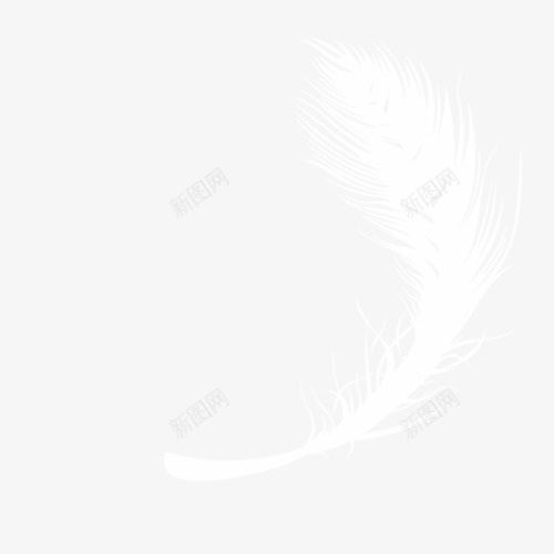 羽毛白色png免抠素材_88icon https://88icon.com 漂浮素材 白色 鸟毛
