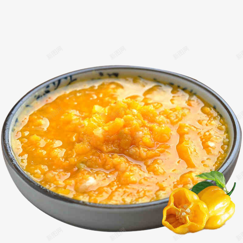 黄辣椒酱png免抠素材_88icon https://88icon.com 果酱 辣椒酱 黄色 黄辣椒