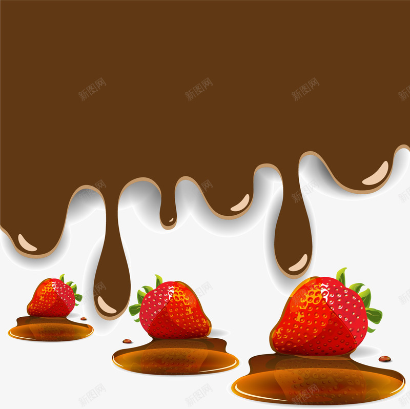 手绘草莓巧克力png免抠素材_88icon https://88icon.com 手绘 甜食 草莓巧克力