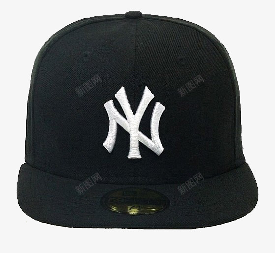 mlb棒球帽png免抠素材_88icon https://88icon.com 产品实物 帽子 棒球帽 简约时尚 运动帽 黑色