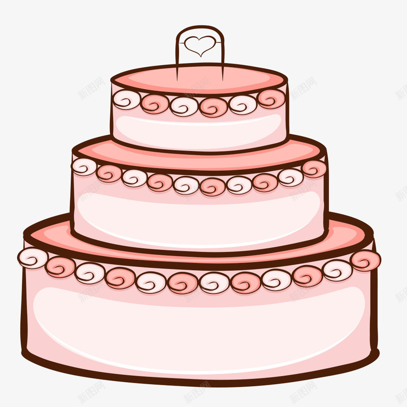 粉色可爱三层结婚蛋糕png免抠素材_88icon https://88icon.com 三层蛋糕 婚姻 甜品 甜点 粉色 结婚 结婚蛋糕 蛋糕