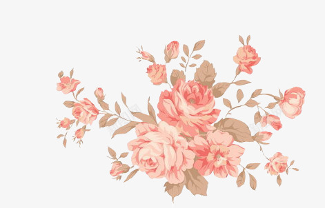 粉红花朵牡丹花装饰png免抠素材_88icon https://88icon.com 牡丹花 粉红 花朵 装饰