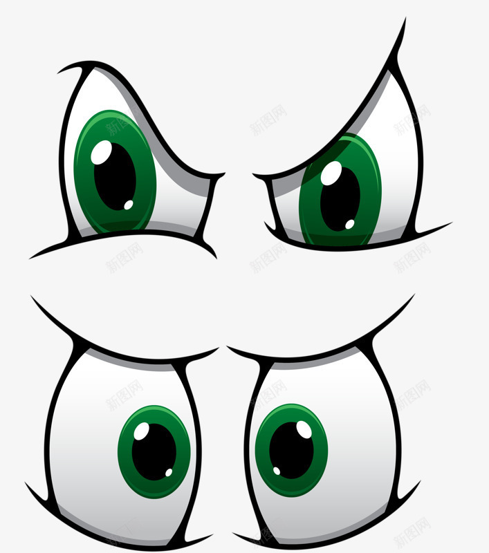 愤怒的表情png免抠素材_88icon https://88icon.com 愤怒 手绘 眼睛 表情