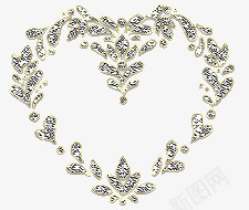 银色花纹心形png免抠素材_88icon https://88icon.com 婚礼 心形 花纹 装饰 银色