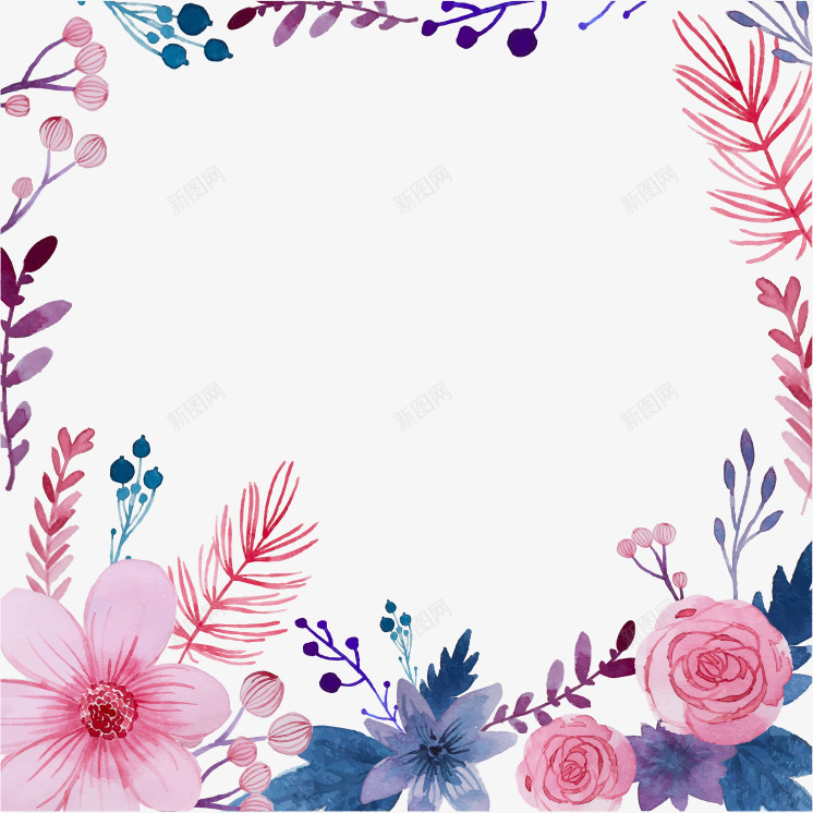 水彩花卉png免抠素材_88icon https://88icon.com 卡片 手持卡片 水彩花卉 水彩花卉矢量 艺术 花卉