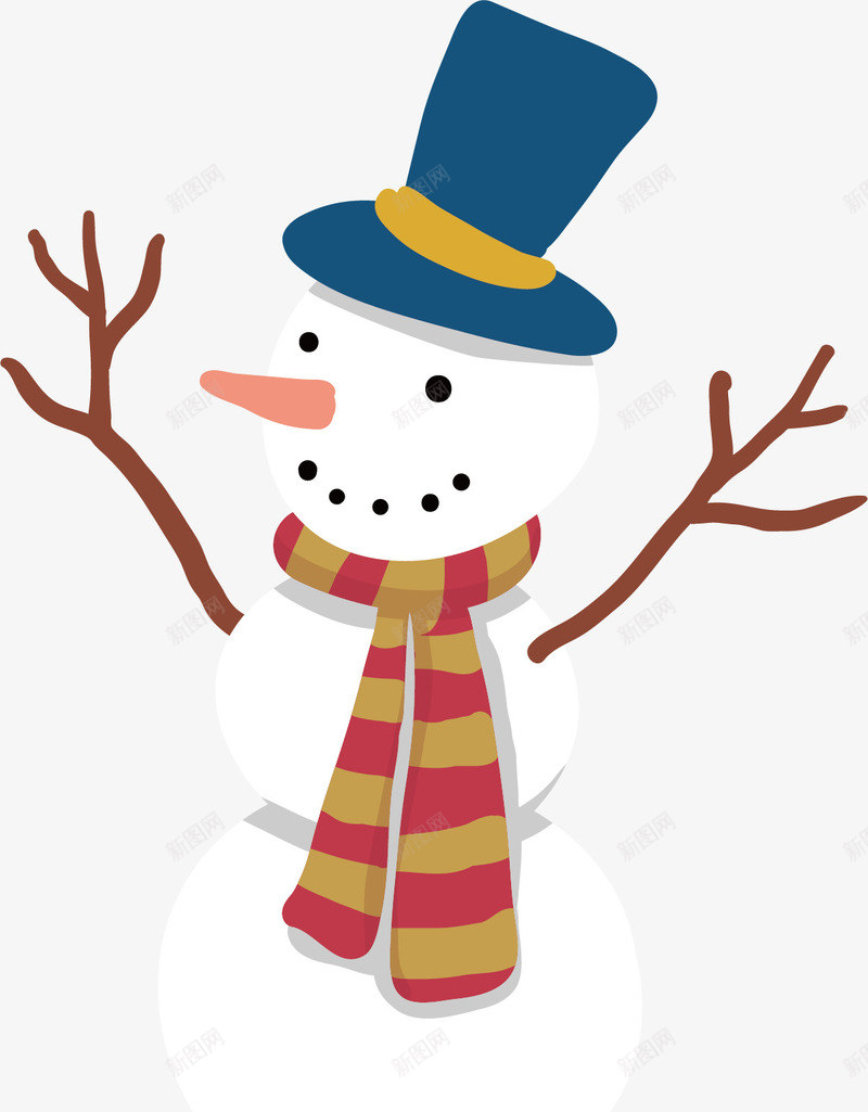 雪人png免抠素材_88icon https://88icon.com 圣诞节专属物件 堆雪人