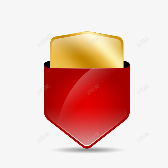 盾牌促销标签png免抠素材_88icon https://88icon.com 促销标签 活动标签 盾牌 立体标签 红色标签