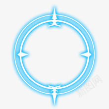 蓝色圆环光环背景png免抠素材_88icon https://88icon.com 光环 背景 蓝色